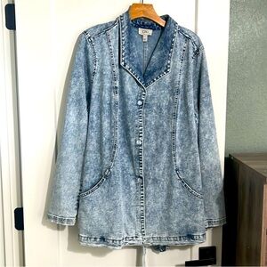 NWOT Logo denim jacket